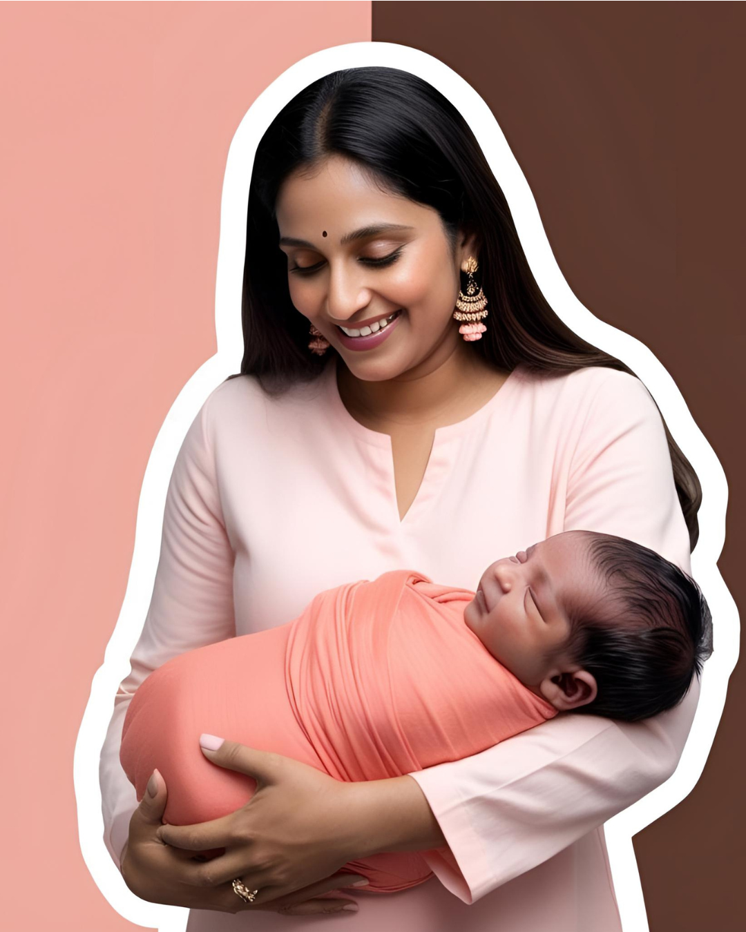 Mom with her baby